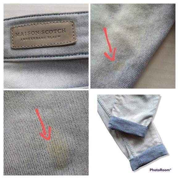 Maison Scotch LA Bohemienne Sunseeker Skinny Jeans-Size 27-Mid Rise-Light Wash - Picture 9 of 9
